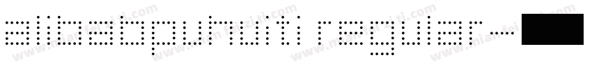 alibabpuhuiti regular字体转换